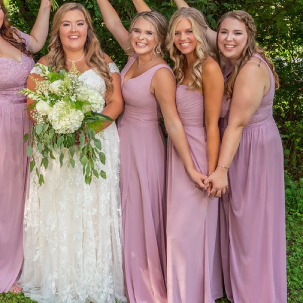 Bridesmaids dress from David’s bridal